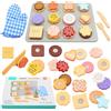 AolKee Kinderküche Giochi di cucina Accessori in legno, Giochi Montessori educativi, Accessori per cucina per ragazzi e ragazze