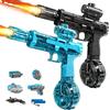 Cossify 2 Pezzi Pistola ad acqua elettrica per adulti e bambini, pistola ad acqua a spruzzo automatico con illuminazione dinamica a LED, autonomia in standby estremamente lunga, portata estremamente lunga