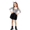 Funidelia | Costume da zebra con tutù per ragazza per bambina Animali - Costume per bambini e accessori per Feste, Carnevale e Halloween - Nero