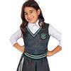 Funidelia | Maglietta Serpeverde - Harry Potter per bambina Hogwarts, Maghi - Costume per bambini e accessori per Feste, Carnevale e Halloween - Taglia 7-9 anni - Grigio/Argentato