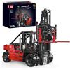 Mould King 17045 - Carrello elevatore giocattolo in scala 1:6, 4579 pezzi | Carrello elevatore radiocomandato, giocattolo per bambini dai 14 anni in su
