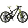 LMJOPYQ Finger Bike, mini bicicletta e dita BMX, modello bicicletta per il tempo libero e da collezione, bicicletta in miniatura con sospensioni in verde oliva, un pezzo in borsa