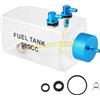 Comphic Serbatoio carburante benzina trasparente bottiglia di plastica 300CC CNC per RC Gas e Nitro aereo