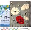 Figured'Art Dipingere con i Numeri con Telaio - Paint by Numbers Fiori Rossi E Bianchi, Passatempo per Adulti, Kit Completo, Hobby Creativi - Quadri fai da te 40x50cm Tela Già Incorniciata