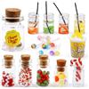 Augesak 11 pezzi di accessori in miniatura per casa delle bambole, cibo in miniatura, accessori per elfi in miniatura, mini cibo e bevande, mini set di accessori per cucina dolce, accessori per elfi per la