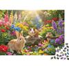 XiaopangXY Garden Small Pets 1000 Pezzi Puzzle Carta riciclabile Wildflower Puzzles per anziani accessori per giochi di festa ottima idea regalo per donne e uomini 52x38cm/1000 pezzi