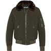 Schott NYC Airlines-Kaki/Brun-l Blouson, Verde, Uomo, Verde, L