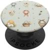 Cozy Countryside Farm Life Design Studio Ferro di cavallo Bandana Agnello Uccelli Western Fattoria Acquerello PopSockets PopGrip Adesivo
