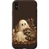 Halloween in October Custodia per iPhone XS Max Carino Fantasma Raccoon Autunno Halloween