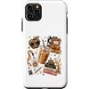Teach Inspire Love Studio Custodia per iPhone 11 Pro Max Leopard Teacher Back to School Supplies Caffè freddo