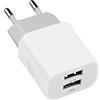 MUTTO Caricatore da parete universale da 5 V 2 A/10 W con 2 porte USB, compatibile con tutti i tipi di gadget e smartphone, bianco