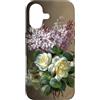 Art Pop Mobile Gallery Custodia per iPhone 17 Arte floreale botanica rosa bianca lilla viola francese