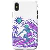 generic Custodia per iPhone X/XS Scheletro surf estate spiaggia grafica