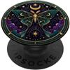 Esoteric Insect Lunar Magic Designs Arte della falena della fase lunare della mezzaluna celeste PopSockets PopGrip Adesivo