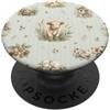 Cozy Countryside Farm Life Design Studio Vitello maialini agnello anatroccoli fattoria campagna acquerello PopSockets PopGrip Adesivo