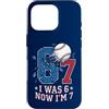 Boys Seventh Birthday Sports Meme Ts Custodia per iPhone 16 Pro 6 7 Baseball I was 6 Now I'm 7 boy settimo 7th Birthday