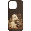 Halloween in October Custodia per iPhone 15 Pro Max Carino Fantasma Raccoon Autunno Halloween