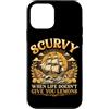 Scurvy Funny Pirate Lemon Vitamin C Sarc Custodia per iPhone 12 mini Scorbuto quando la vita non ti dà limoni limonata divertente