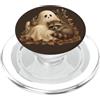 Halloween in October Carino Fantasma Raccoon Autunno Halloween PopSockets PopGrip per MagSafe