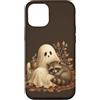 Halloween in October Custodia per iPhone 12/12 Pro Carino Fantasma Raccoon Autunno Halloween