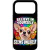Amanti del Chihuahua e Umorismo Custodia per iPhone 17 Pro Max Credi in Te Stesso con Ironia e Umorismo Canino