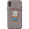 Drums Lover Custodia per iPhone X/XS I Destroy Silence Rockstar Goat Suonare la batteria Animale musicale