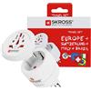 SKROSS Adattatore da viaggio Combo World, Svizzera + Italia + Brasile | Universale per oltre 150 paesi, 100-250 V, 10 A, fino a 2500 W | Compatto e robusto, ideale per laptop, smartphone, tablet