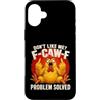 Funny F-Caw-F Merch Tees and Gifts Custodia per iPhone 16 Plus F-Caw-F Problem Solved - Dark Humor Sarcasm Chicken Pun Meme
