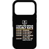 Tech Handyman Apparel Custodia per iPhone 17 Pro Riparazione computer Tariffa oraria Geek IT GUY Sysadmin