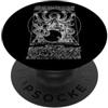 Grandio Design Music Lover & Musician Gi Batterista Polpo Percussioni Vitruvian Da Vinci Vintage PopSockets PopGrip Adesivo