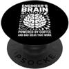 Coffee Engineer Humor Il cervello dell'ingegnere alimentato dall'ingegnere del caffè PopSockets PopGrip Adesivo