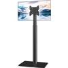 Hemudu Supporto universale per TV con supporto girevole a 100 gradi, regolabile in altezza e funzione di inclinazione per TV LCD, LED OLED da 19 a 43 pollici, salvaspazio, per camera da letto e soggiorno,