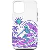 generic Custodia per iPhone 12/12 Pro Scheletro surf estate spiaggia grafica