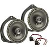 tomzz Audio Kit di montaggio per altoparlanti TA16.5-Pro compatibile con Opel Astra H, Corsa D e Corsa E - Sistema coassiale da 165 mm