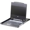 ATEN CL6700MW UK Single Rail 17,3"-LCD Konsole (USB, HDMI / DVI / VGA) layout UK
