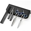 Sonstige Forbici per tagliare i capelli, forbici per sfoltire, set da 6,5 pollici, colore argento e blu, acciaio inossidabile giapponese, destre