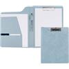 yijinyxm Cartella Porta Documenti A4, Cartella Portadocumenti A4 Pelle Portablocco, con Pinza Portablocchi, Cartellina Portadocumenti Donna Uomo Blu, Raccoglitore Foldover Clip Boards, per Ufficio