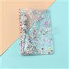 TopHomer A6 6 Fori Raccoglitore Copertura Glitter Quicksand Morbido PVC Planner Protector con bottone a pressione Impermeabile Foglio Sciolto Cartella Scuola Forniture per ufficio