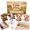 Generic Collezione di Kit Fai da Te 3D Mini World con Perline Creative, Kit Fai da Te for Piccoli Animali con Perline 3D, Kit Artigianale for Animali con Perline minuscole