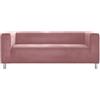 Cosy Burrows Fodera di ricambio per divano a 2 posti Klippan, realizzata su misura per divano a due posti IKEA largo 180 cm, lavabile, adatta agli animali domestici, in velluto morbido e resistente (rosa malva)