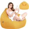 LOMUG Pouf XL, Fodera per pouf, Pouf a forma di goccia per gaming solo fodera (senza imbottitura) Pouf sedia per adulti e bambini, Pouf a forma di fagiolo per cameretta dei bambini, divano, peluche