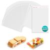 PDKKFF 200 Pezzi Bustine Trasparenti Adesive Sacchetti di Cellophane 10x15 cm Scchetti di biscotti trasparenti forno biscotti, caramelle gioielli, saponi biglietti e forcine Matrimoni Pasqua Natale