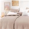 Blumtal Mako Satin Biancheria da letto 155x220 Cotone Beige - Copripiumino con federa personalizzabile - set di biancheria da letto personalizzabile in 100% cotone - certificato Oeko Tex