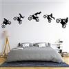 IDISON Adesivo per motocross, da moto, sportivo, per soggiorno, camera da letto, ragazzi, decorazione della stanza