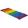 EVERGREENWEB MATERASSI & BEDS EVERGREENWEB - Correttore Materasso Singolo 80x190 Alto 7 cm in Memory Foam MED Rivestimento ARCOBALENO, Topper Letto Coprimaterasso con Imbottitura Fiocco 100% Effetto Piuma Futon Ortopedico #ONELOVE