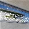 WandSticker4U®- Adesivi finestre FIORI di CAMPO bianchi (88x25 cm) I Adesivi per vetri finestre grandi decorativi fiori I Primavera decorazioni vetrofanie fiori soggiorno camera cucina (senza colla)