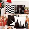 Aoihrraan Fodere per Cuscini Set di 4, Geometrici In Bianco E Nero Freccia Di Cervo Minimalista Morbido Peluche Corto Quadrato Federa per Divano Camera da Letto Auto Sedia Casa Decoro 40x40cm