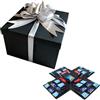 ASQzhuLIWing Esplosione Scatola a Sorpresa Scatola di Esplosione Creativa a 5 Strati Scatole Regalo Creativa Scatola Regalo Fai Da Te Multiuso Compleanno Natale Anniversario San Valentino Nozze (Nero)