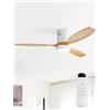 Sofucor 132 cm Ventilatore da Soffitto con Luce, Telecomando | Dimmerabile 3CCT, 6 Velocità, Timer, DC Silenzioso Lampada Ventilatore Soffitto in Legno per Camera