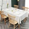 PHLCF Tovaglia Impermeabile 160 x 160 cm Tovaglia Lavabile Tovaglia Lavabile in PVC Impermeabile Copritavolo Protettore per Cucina Esterno